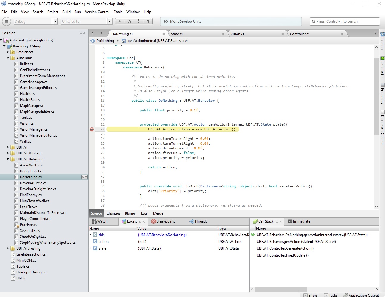 MonoDevelop Screenshot